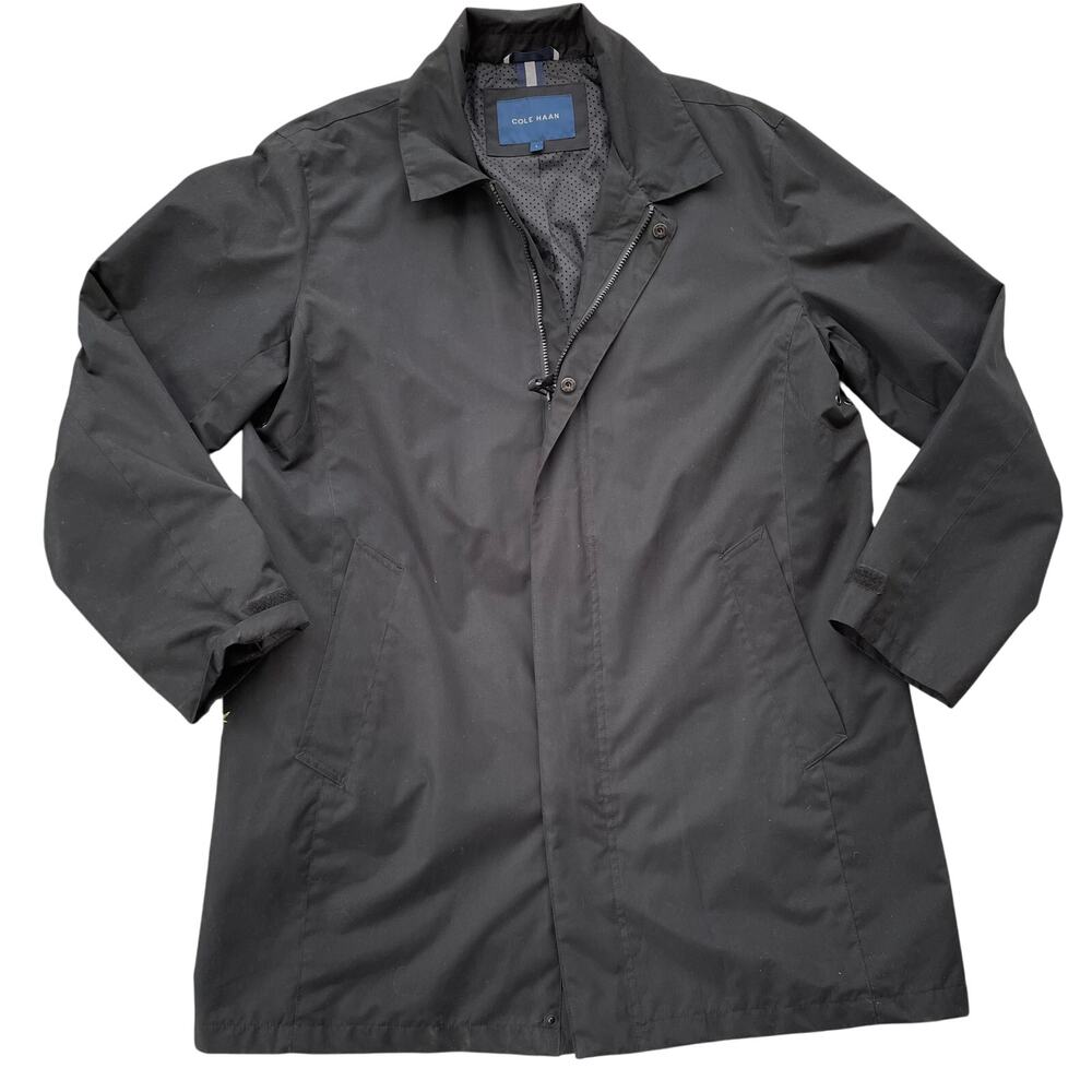 Cole Haan Men's Anoka Black Jackets Full Zip Long Sleeve Black Size L